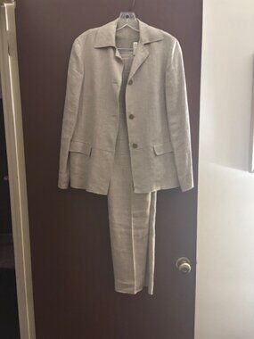 Aeffe Italian Linen Pantsuit
